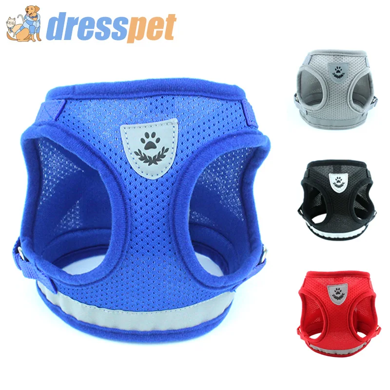 Шлейка-поводок для собак и кошек регулируемый светоотражающий жилет шлейка