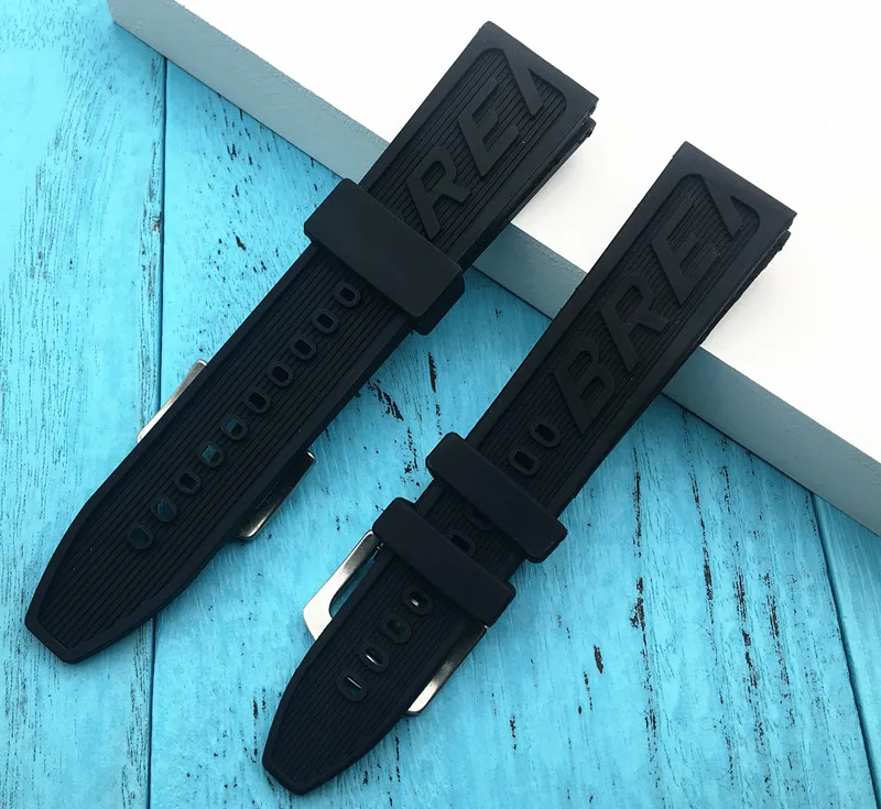 Ремешок силиконовый для наручных часов navitimer/avenger/Breitling 22/24 мм|rubber watch band 22mm|brand
