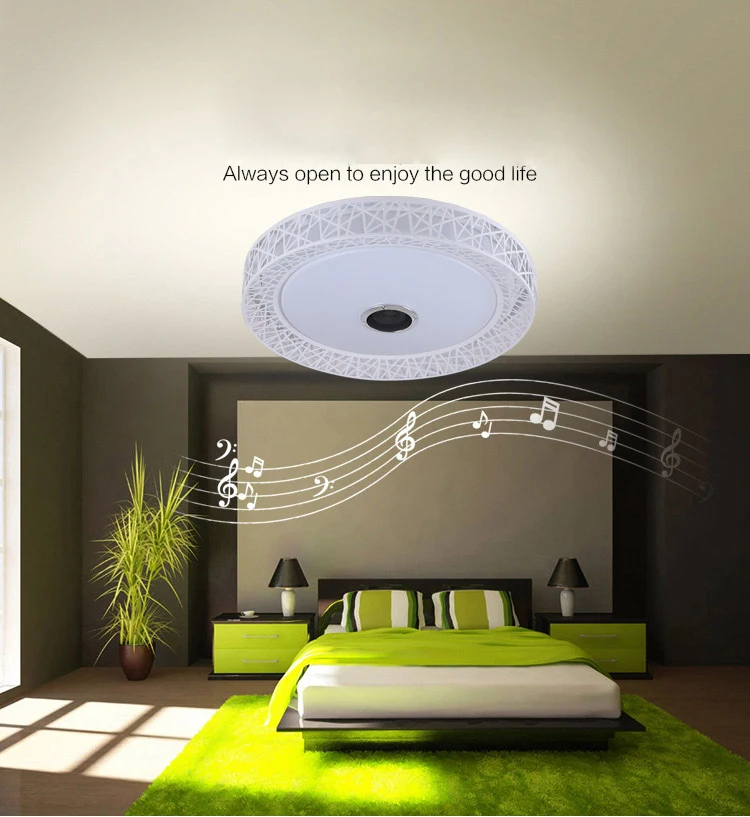 Беспроводной светодиодный потолочный светильник Bird Nest с Bluetooth меняющий цвета