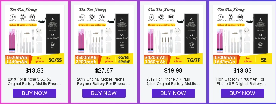 Полимерный аккумулятор для мобильного телефона для iPhone 6 6s s Plus, сменный аккумулятор большой емкости, Подарочные инструменты+ наклейки