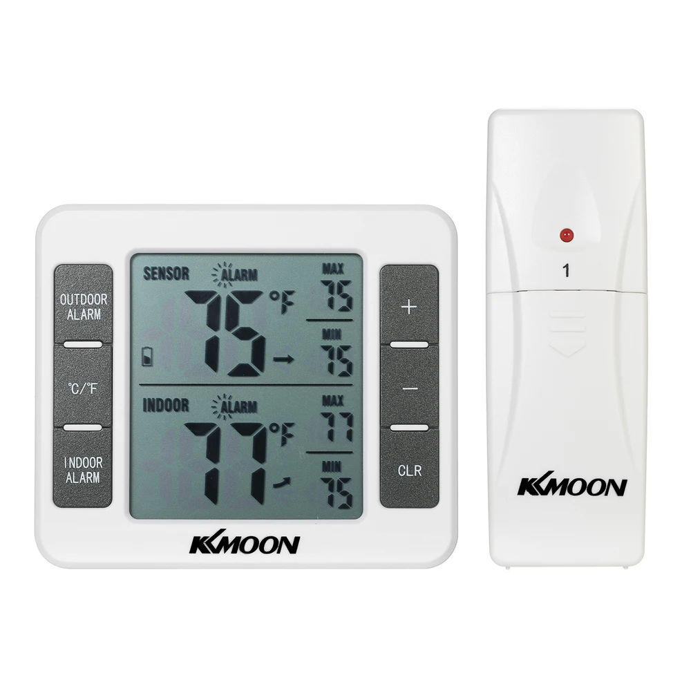 

Цифровой термометр, измеритель температуры, метеостанция, тестер + беспроводной уличный передатчик 0-50C с C/F Max, отображение значений