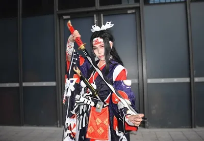 

Game Onmyoji Cosplay Costume SSR Onikiri Japanese Stlye Kimono Halloween Costumes Cosplay Suits Sword Wig Shoes Costume