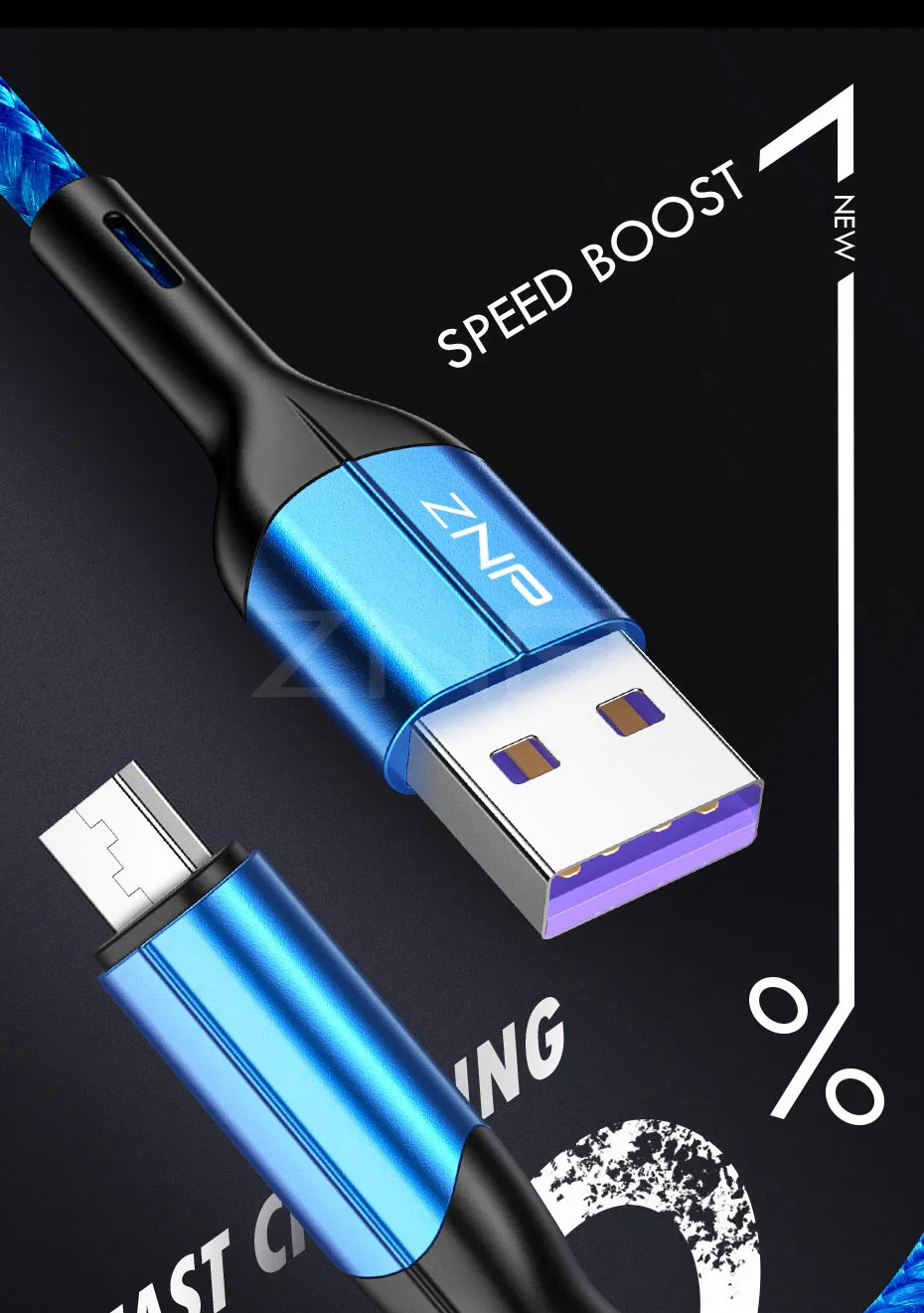 ZNP 3A USB Micro кабель для samsung S7 Xiaomi Redmi 5 6 Pro шнур для передачи данных Быстрая зарядка USB для Redmi Note 5 Android Micro usb кабель