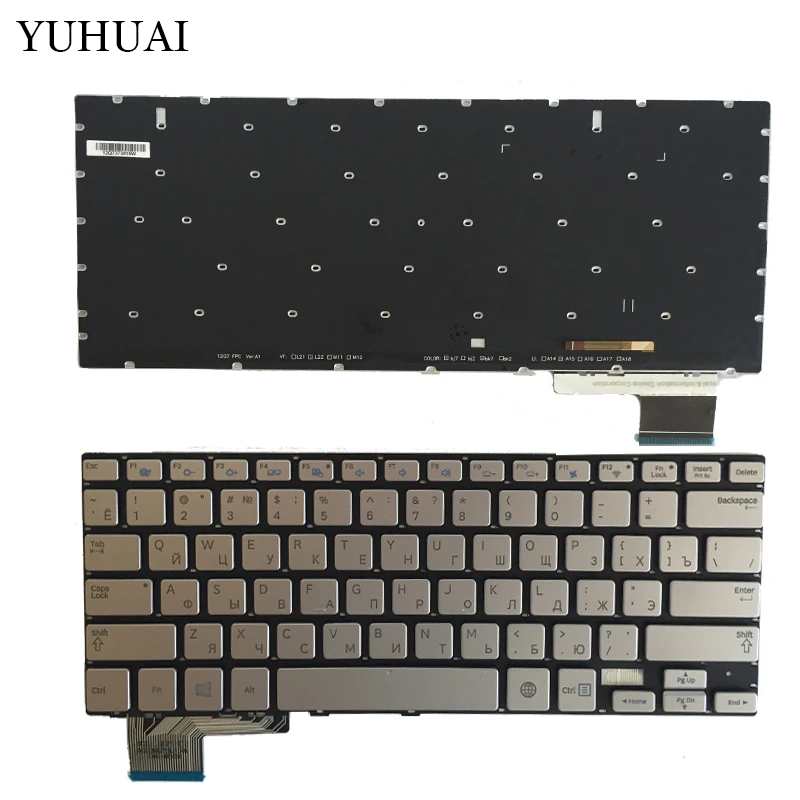 

NEW Russian Keyboard for Samsung 730U3E NP730U3E 740U3E NP740U3E RU laptop keyboard Backlight sliver