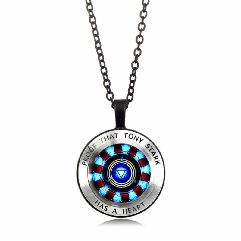 Ожерелье с персонажами из Marvel для мужчин Tony Stark Arc Reactor ожерелье s Мстители 4