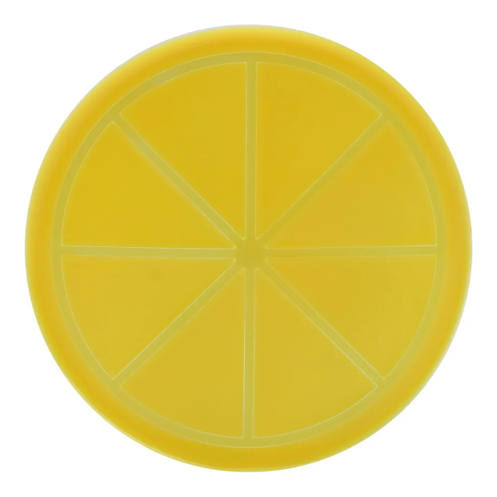 Yellow lemon HILIFE Нескользящие Коврики для чашек, силиконовая подставка для кофе, чая, коврик, фруктовая форма, креативный держатель для напитков, настольная кухонная салфетка-подставка, аксессуары - Цвет: Yellow lemon