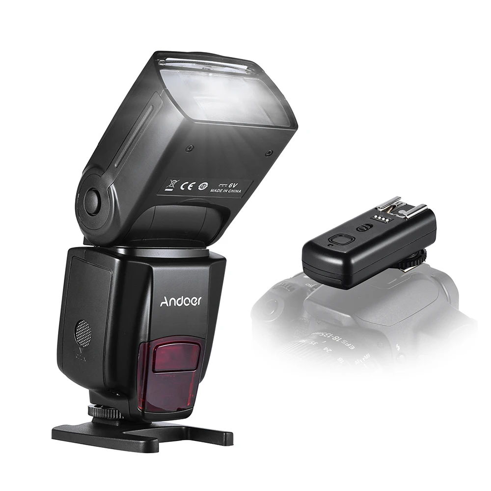 Andoer AD560 IV Pro 2,4G беспроводной на камеру Slave speed lite вспышка светильник GN50 вспышка триггер цветные фильтры диффузный Горячий башмак крепление