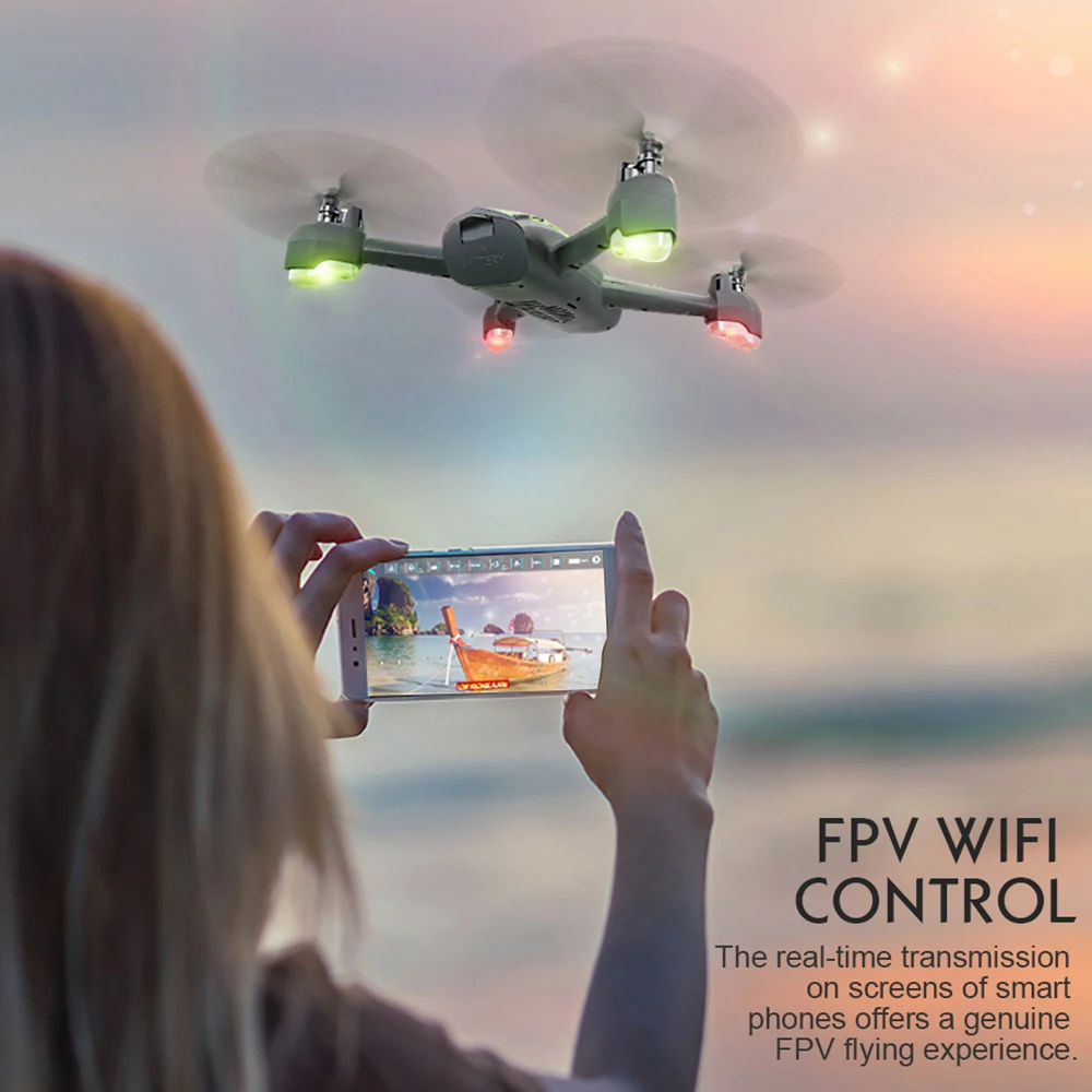 Квадрокоптер JJRC H55 Радиоуправляемый Дрон с камерой Wi Fi FPV RC GPS позиционированием