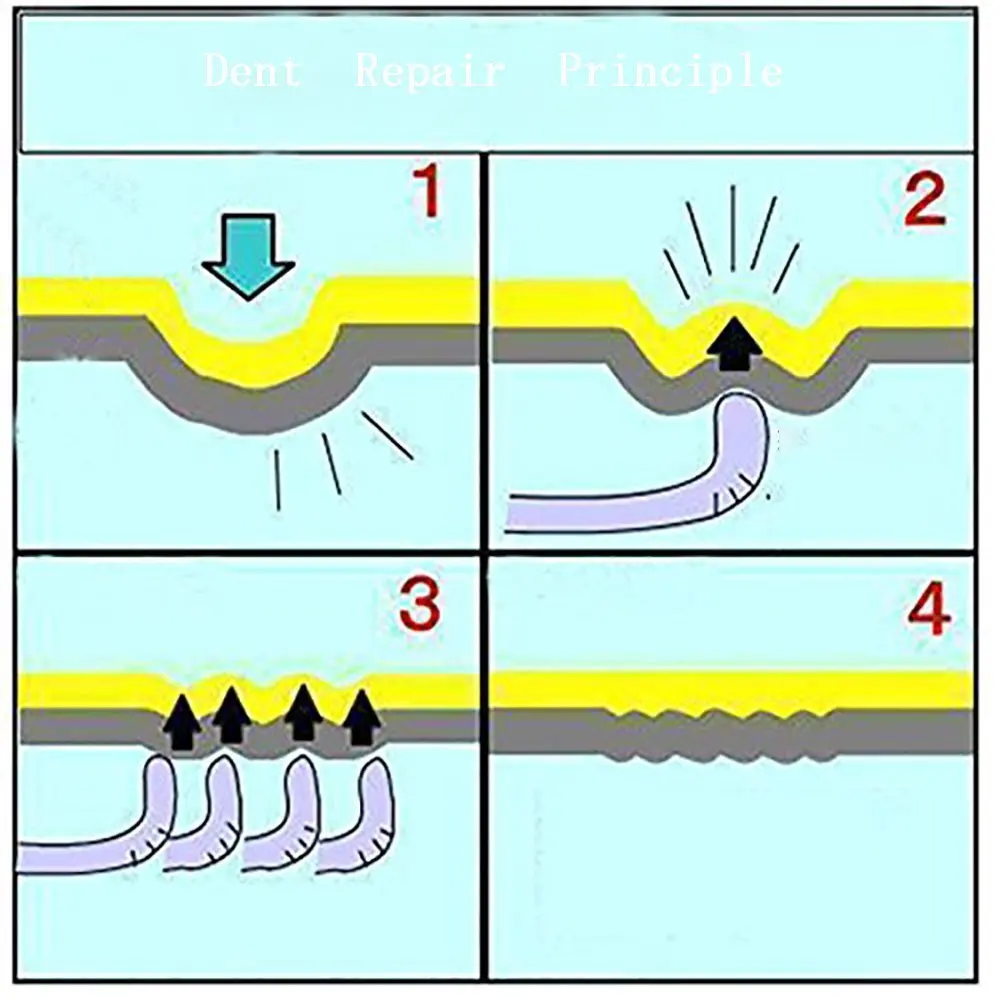 3 шт. набор инструментов для удаления вмятин ремонта автомобиля авто тела коронки