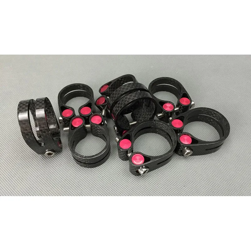 Новый блеск 3 К полный углерода волокно подседельный зажим для 31 6 мм 30 8 27 2