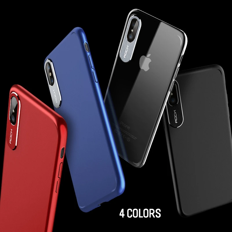 For iPhone X Case ROCK Luxury Business Style Metal Phone Camera Protection Transparent XS Cover | Мобильные телефоны и