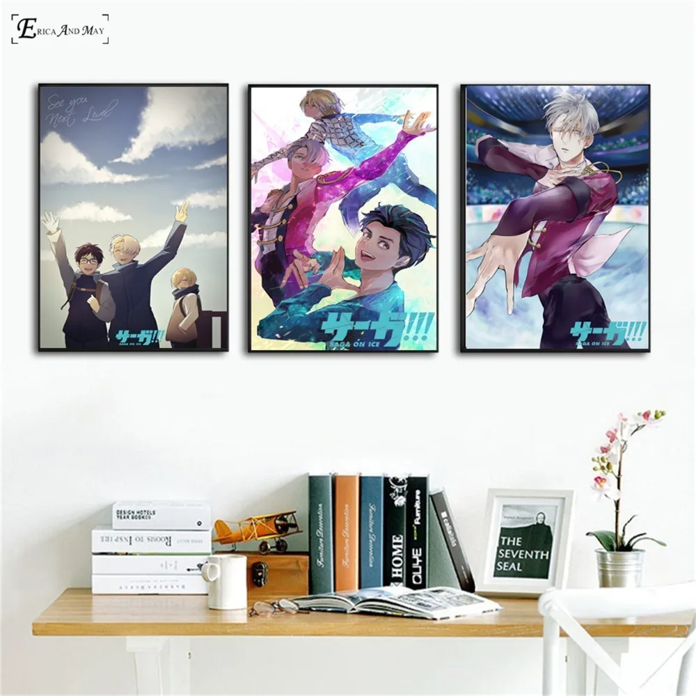 Рисунок на холсте Yuri On Ice Dance Love Anim настенные картины домашний декор плакаты и