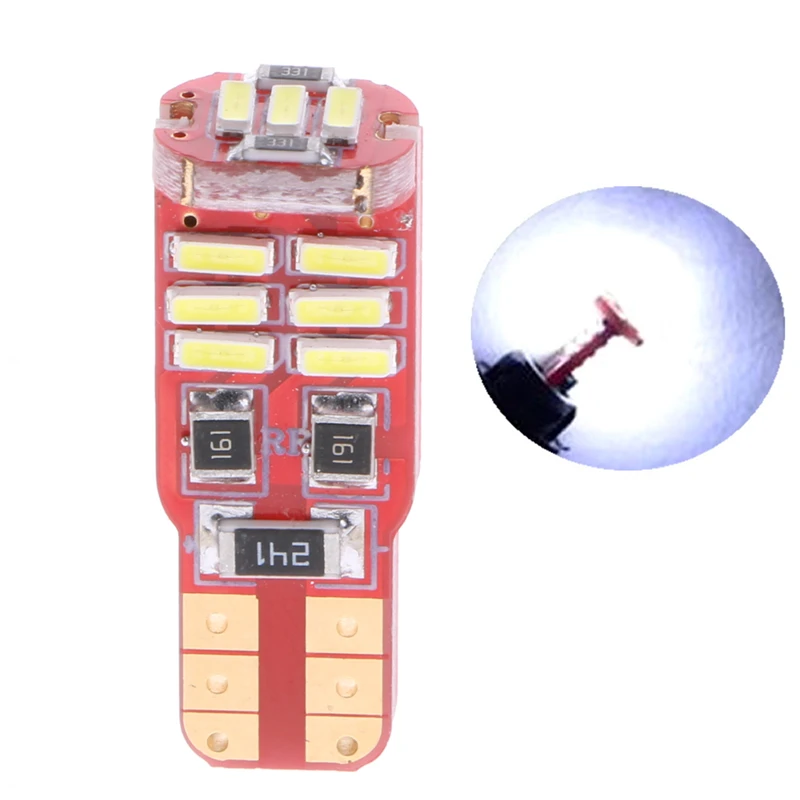 CAN-bus без ошибок 15-SMD T10 W5W LED 5W5 4014 габаритный фонарь белый Прямая поставка qyh |