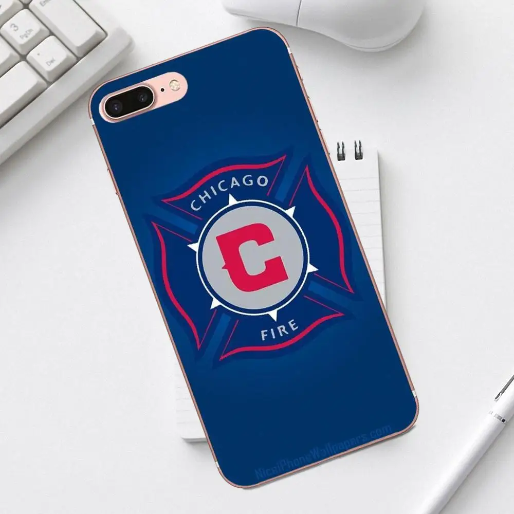 Мягкий силиконовый чехол для телефона Chicago Fire iPhone 4 4S 5 5C SE 6 6S 7 8 Plus X XS Max XR Galaxy A3 A5 J1 J3