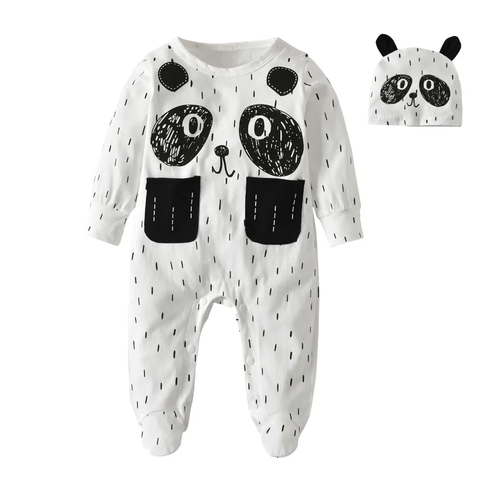 Детский комбинезон с длинным рукавом пандой|baby romper long|panda baby romperbaby long sleeve |