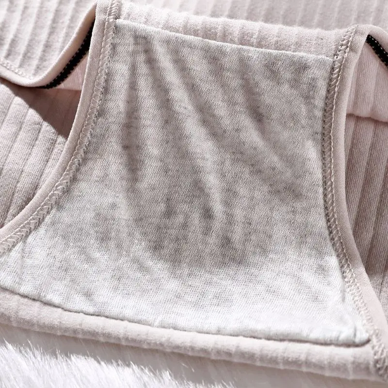 

Japanese Women Cotton Lingerie Briefs Low Rise Sports Underwear Girls Thread Ribbed Vertical Stripes Panties Thong Solid Shorts