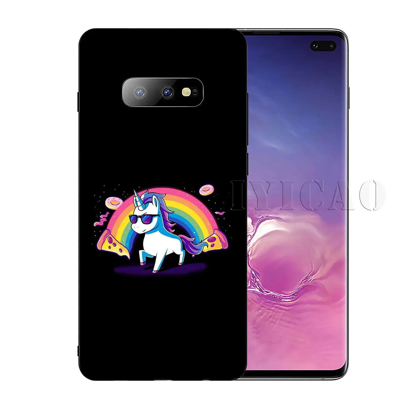Мягкий силиконовый чехол для телефона IYICAO Dinosaur Unicorn Для Samsung Galaxy S20 Ultra S10 Lite S9 S8 Plus S6