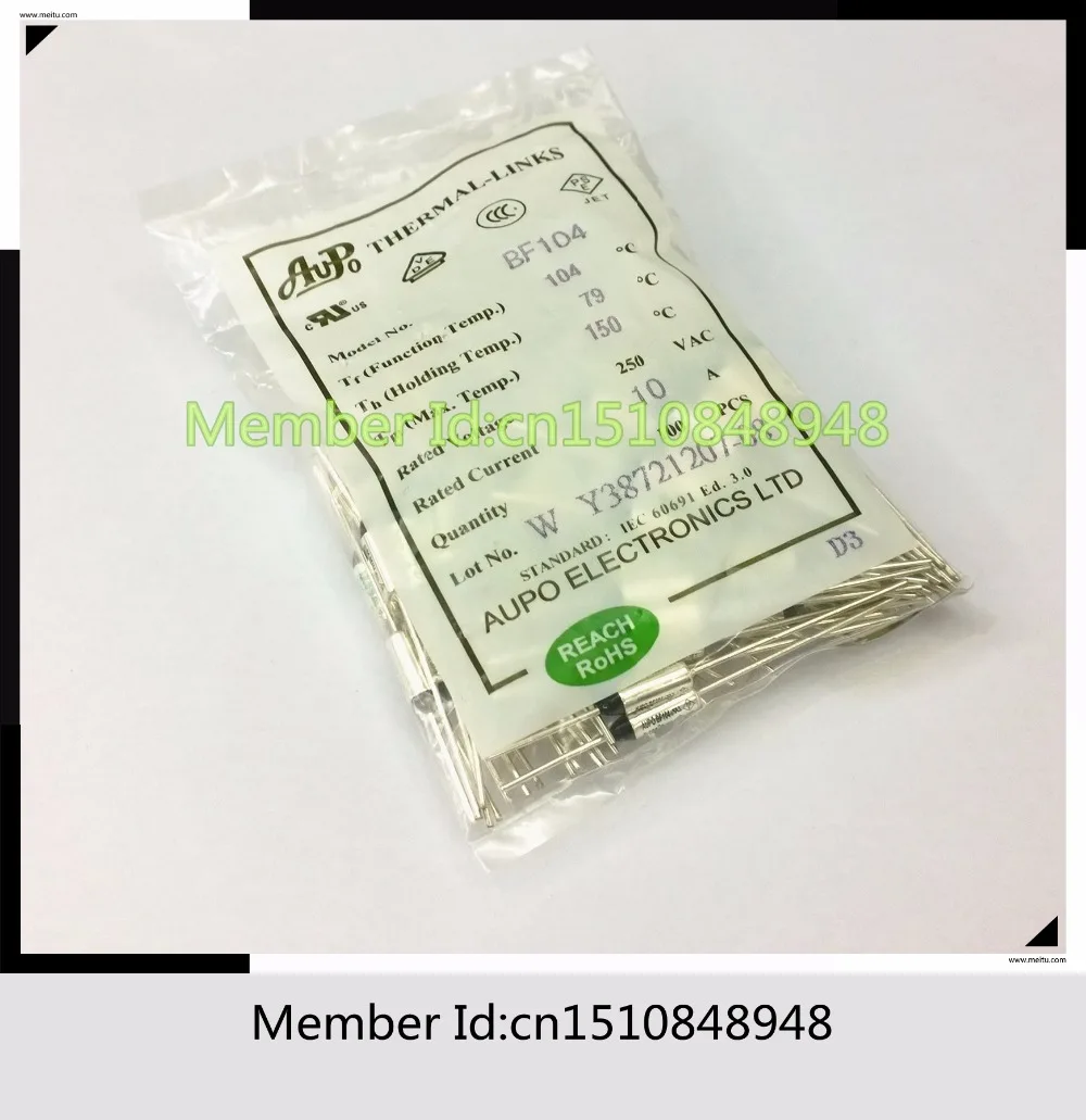 AUPO BF104 Tf104C 10A 250V 104 градусов Термопредохранитель|fuse 10a 250v|fuse 250v 10afuse |
