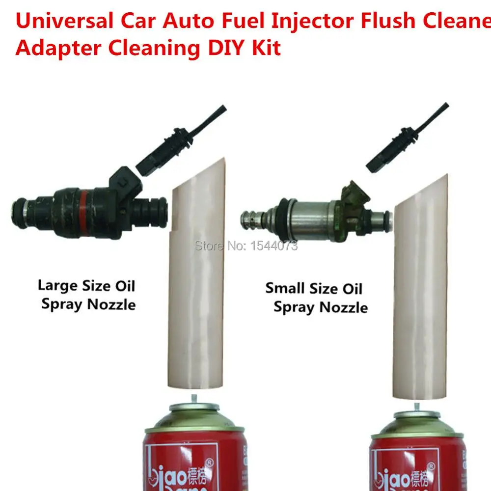 

2017 Fuel Injector Flush Cleaner Adapter Auto Car Vehicles Tool DIY Kit Set Universal