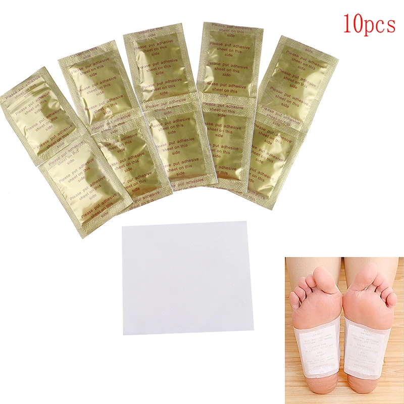 20pcs (10 foot pads + 10 adhesive sheets) Adhesive Cleansing Detox Foot Pad Herbal Patch Detoxify Toxins Keeping Fit Health Care | Красота и