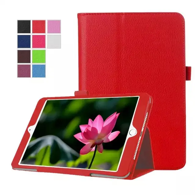 Simple Design Litchi Grain PU Leather Case Cover For iPad Mini 4 Mini4 Tablet PC Smart Cover+Stylus | Компьютеры и офис