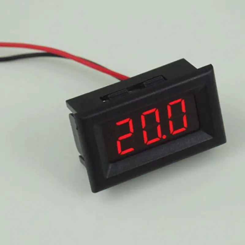 DC 2 5 V 30V Цифровой светодиодный мини вольтметр тестер проводной ЖК дисплей Дисплей
