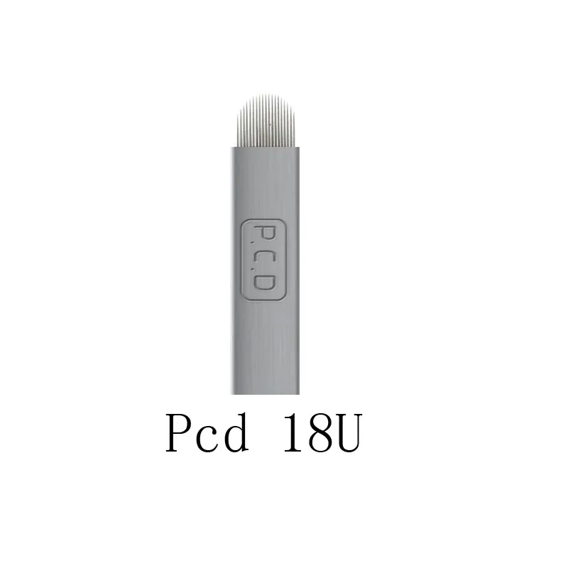 Перманентный микроблейдинг иглы жесткие PCD 12/14/12u/14U/18U ручная игла для бровей