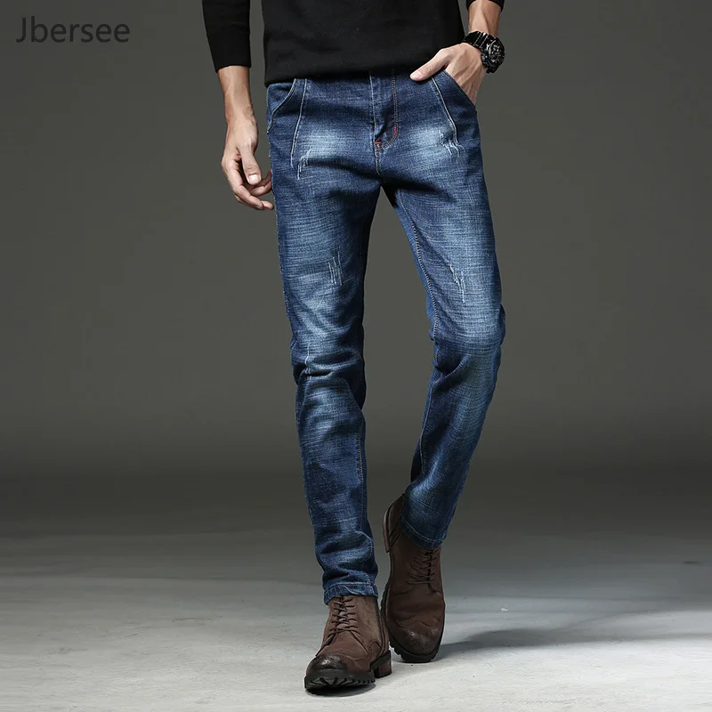 

Jbersee High Quality Mens Jeans Vintage Designer Jeans Men Plus Size Denim Pants Slim Fit Buttons Jeans Men Clothes Streetwear