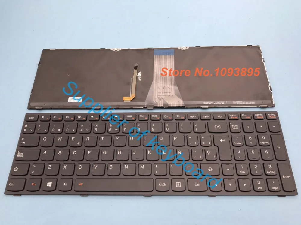 Новая испанская клавиатура для Lenovo flex 2 15 15d Flex 15D ноутбук черная рамка с