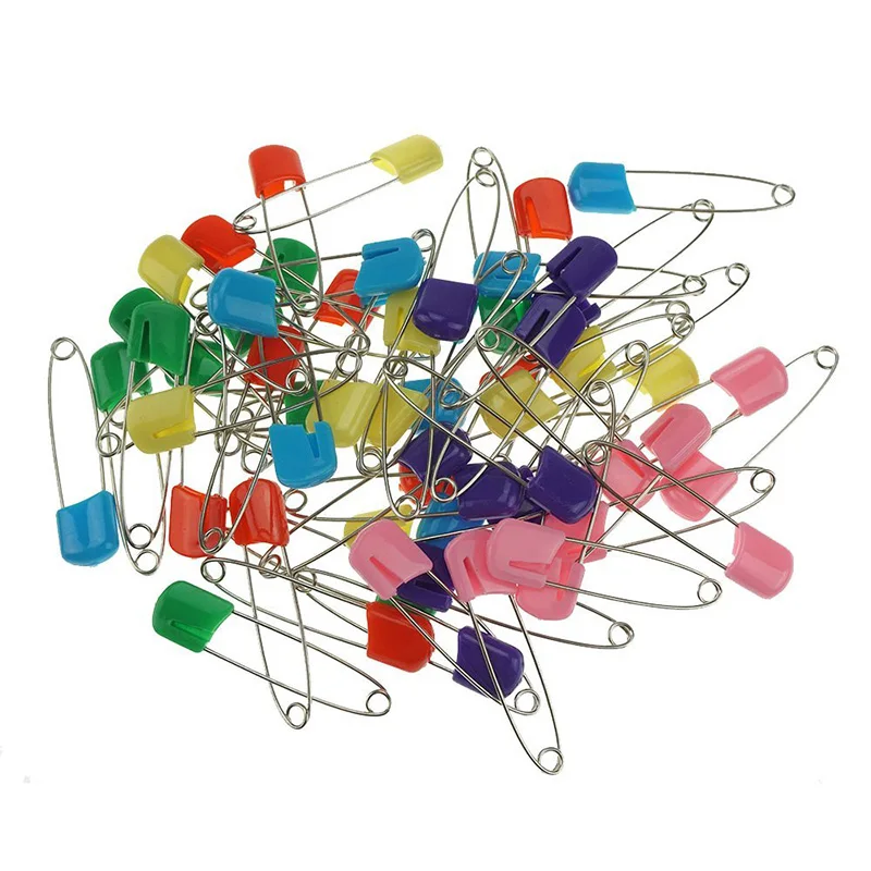100 шт. большие прочные защитные булавки для малышей детей младенцев пластиковая