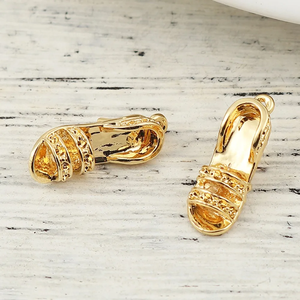 DoreenBeads/модные ювелирные украшения медные Подвески на высоком каблуке обувь
