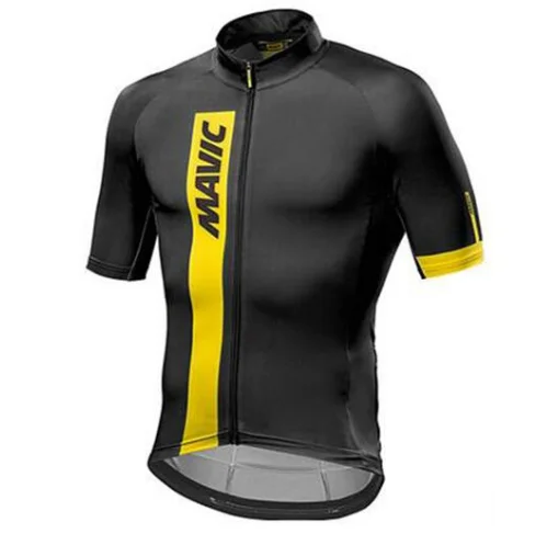 Mavic Radfahren Джерси Radfahren Kleidung гоночный спортивный велосипед Джерси Топы Radfahren Tragen Kurze Armel Майо ropa Ciclismo - Цвет: Черный