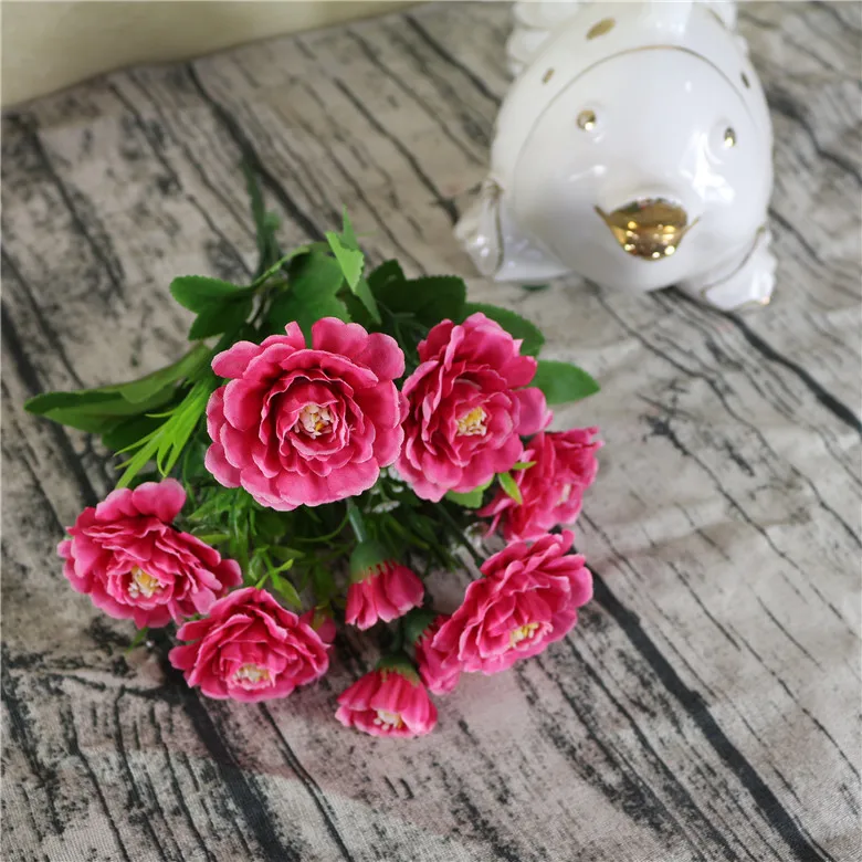 2017 модный красный Искусственные цветы Fleurs artificielles для дома Свадебные корпоратив