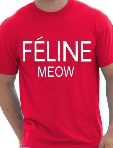 Футболка унисекс Feline Meow в подарок большой размер и Colors A633|t-shirt|t-shirt t-shirtt-shirt unisex |
