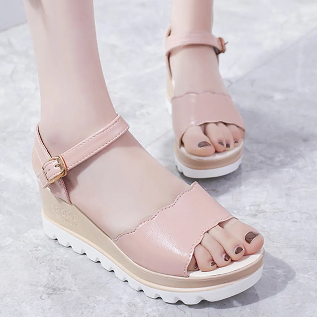 SAGACE обувь женские повседневные сандалии на среднем каблуке платформе для