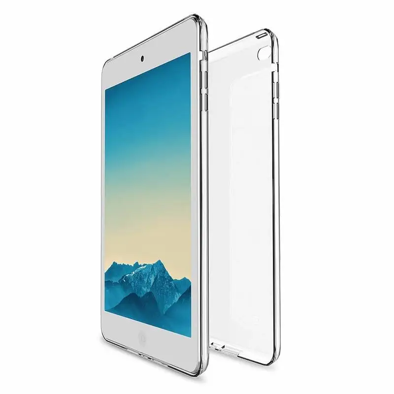 Для iPad 2 3 4 чехол 360 Полный Защитный Мягкий ТПУ для 9 7 &quotПрозрачный задний s Тонкий