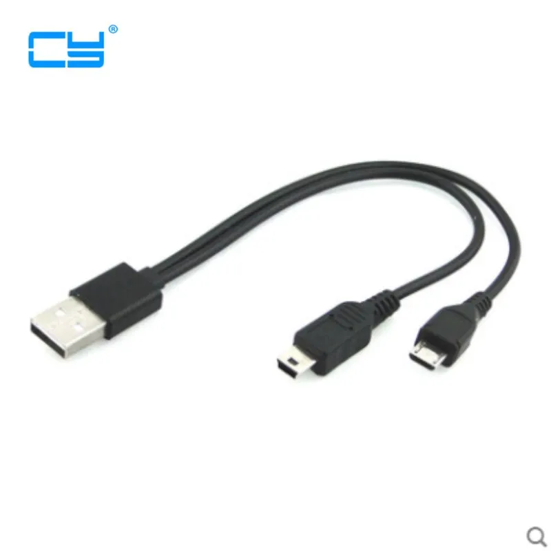 2 в 1 комбинированный кабель Mini usb USB и micro 0 5 контактный разъем Y 30 см фута для