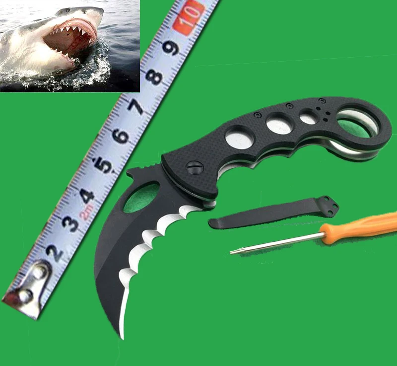 Karambit нож G10 Ручка Высокое качество AUS 8 пилозуб сталь EDC инструмент Открытый | Ножи -32958277917