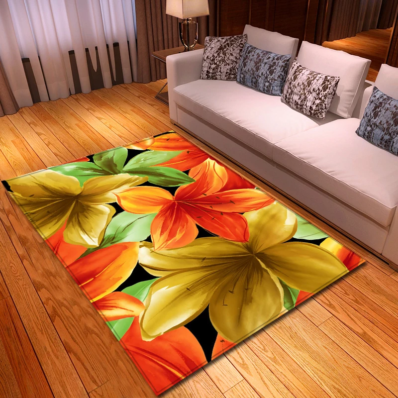 3D ковер в скандинавском стиле с цветами Мультяшные животные для спальни детский