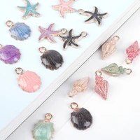 10 pcs conch sea shell charms ocean pendants making diy handmade craft making jewelry decoration fashion accessories gifts