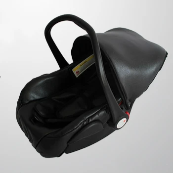black Детские качели Aulon в форме яйца, детская коляска, кожаная коляска, двухсторонние амортизаторы, детская тележка на колесиках - Цвет: black