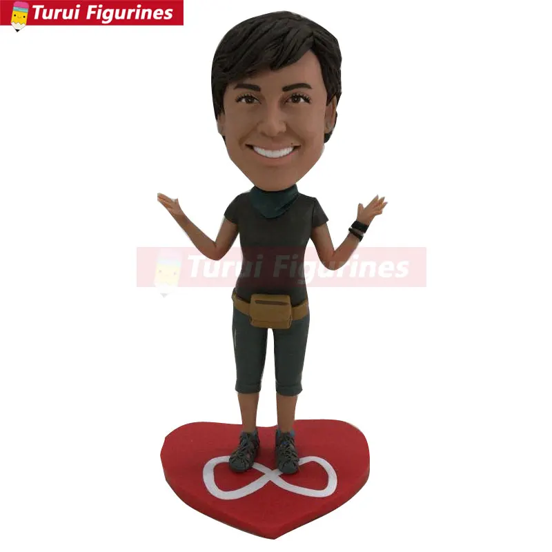 Fully Customer Design Bobble Head Clay Figurines Based on Customers' Photos Using As Wedding or Birthday Cake Topper Gifts Dec | Дом и сад