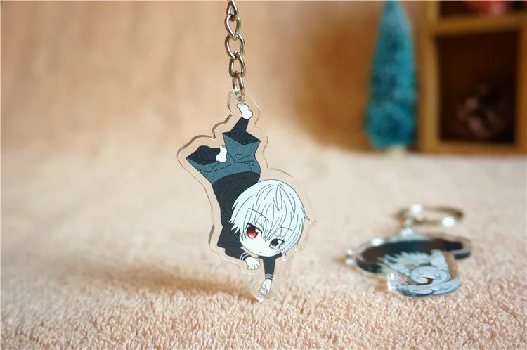 1 шт. аниме брелок Токийская маска вурдалака Ken Kaneki De Llavero Doubleside Подвеска Portachiavi