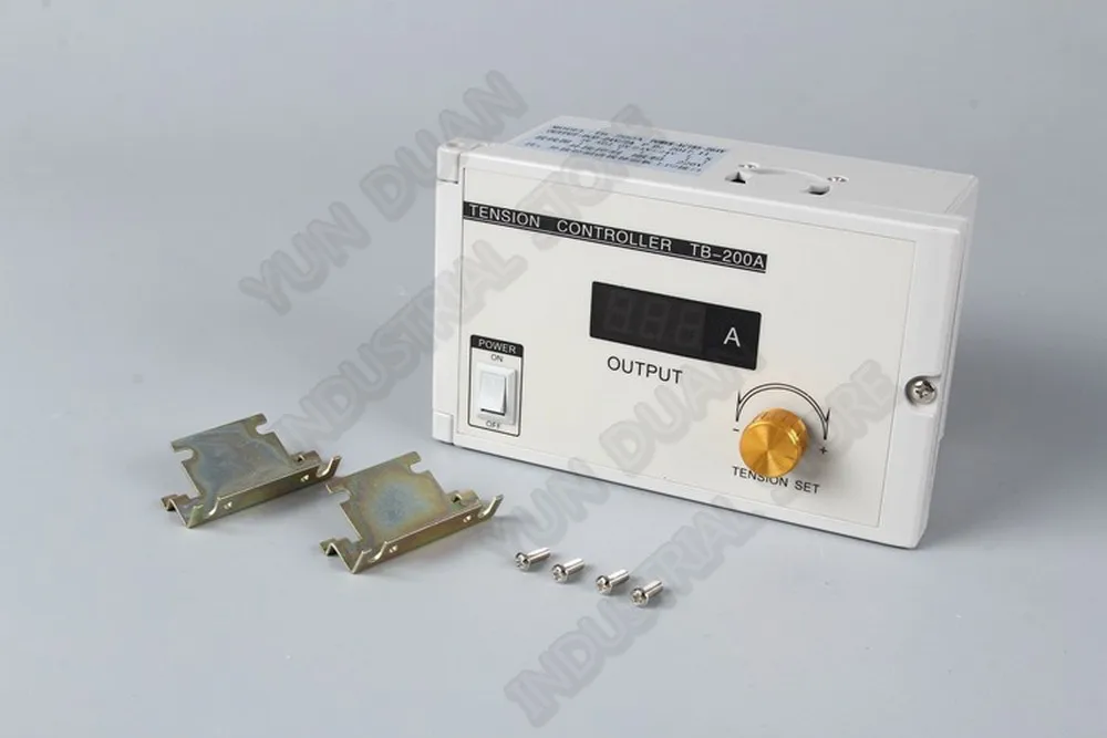Ручной цифровой регулятор натяжения 185V-265VAC 220V 24V DC выход 0-3A Магнитный порошковый тормоз сцепления потенциометр PLC контроль