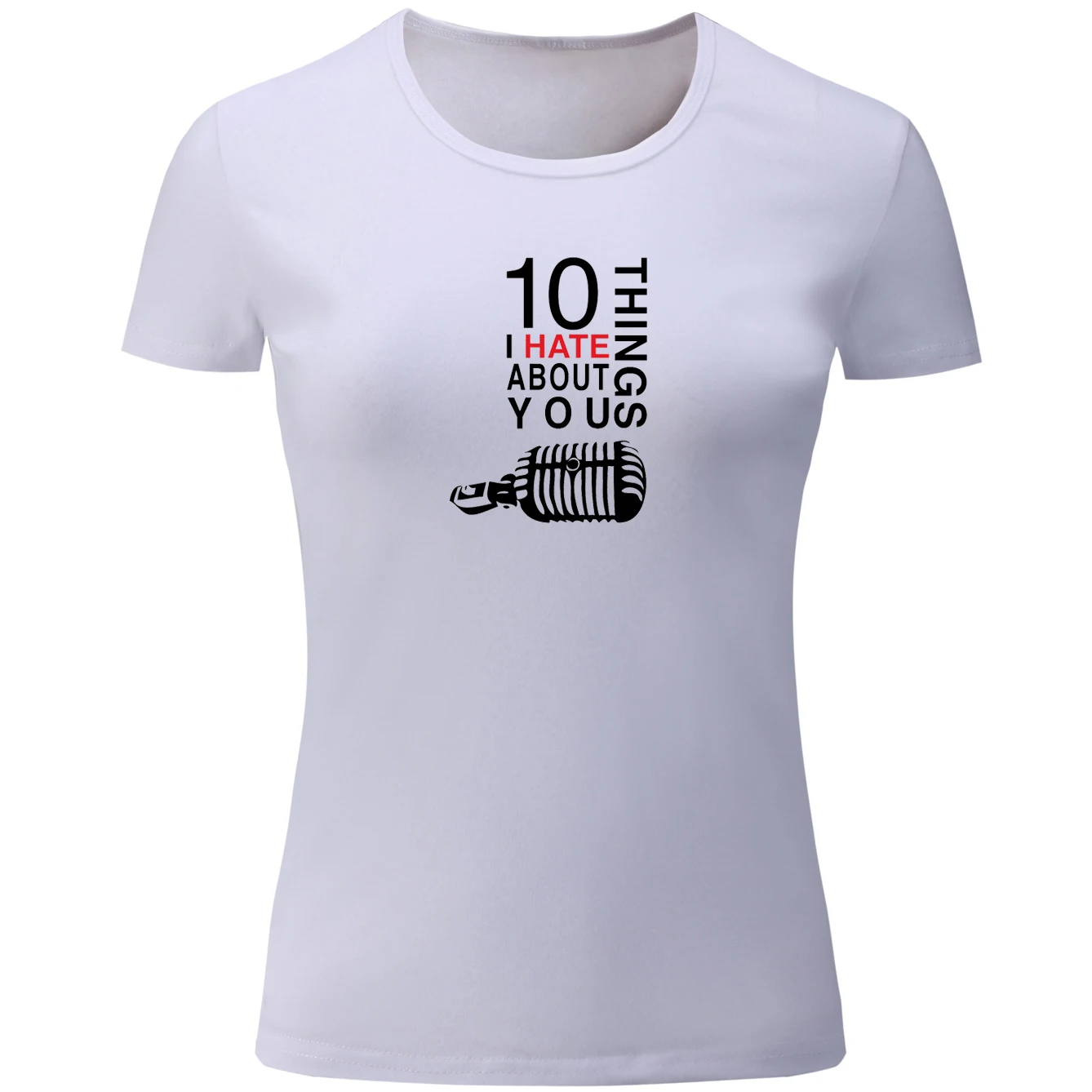 IDzn модные повседневные летние женские футболки забавные 10 вещей I Hate About You