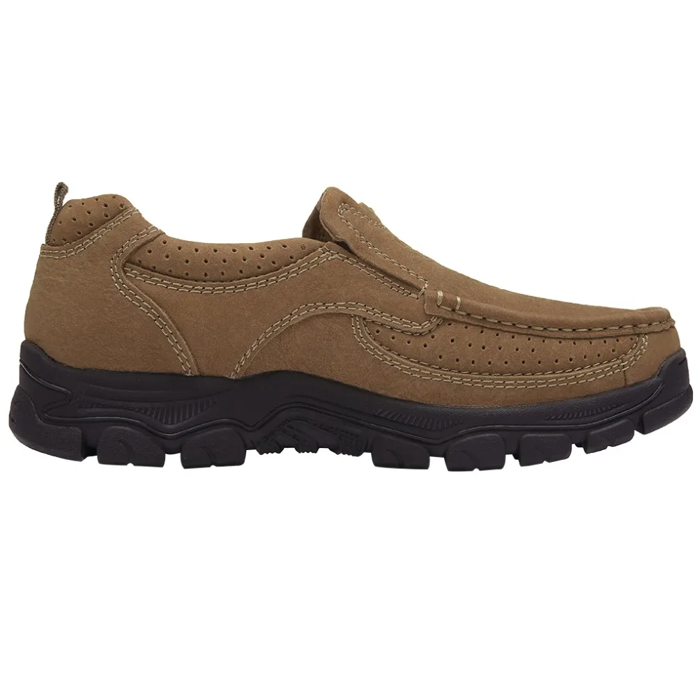 CAMEL Genuine Leather Men Shoes England Trend Male Footwear Set Foot Men's Casual Outdoors Man Flats Work Large Size 47 | Обувь