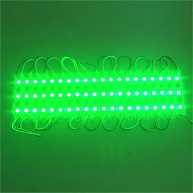 100 шт./лот DC12V SMD 5050 3 светодиодный модули зеленый/красный/синий/RGB/белый/теплый белый IP65 Водонепроницаемый