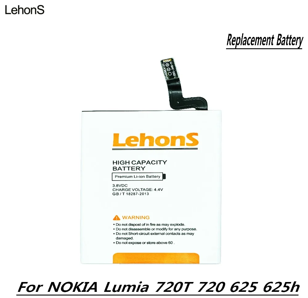 LehonS 1x высококачественный BP 4GWA аккумулятор для мобильного телефона Nokia Lumia 625 Max 625H