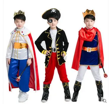 Новый детский костюм принца на Хэллоуин костюмы короля день фантазия для