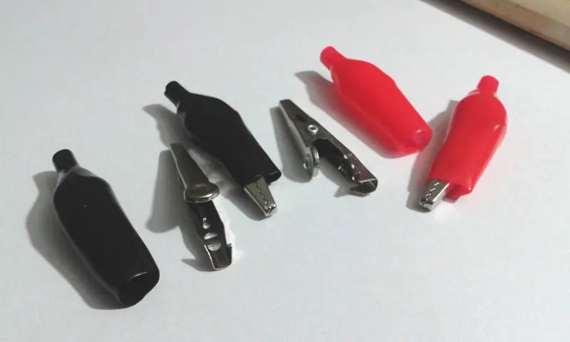 2000 шт Аллигатор зажим для тестирования зонд метр черный + красный 45 см|clamps for|clamping